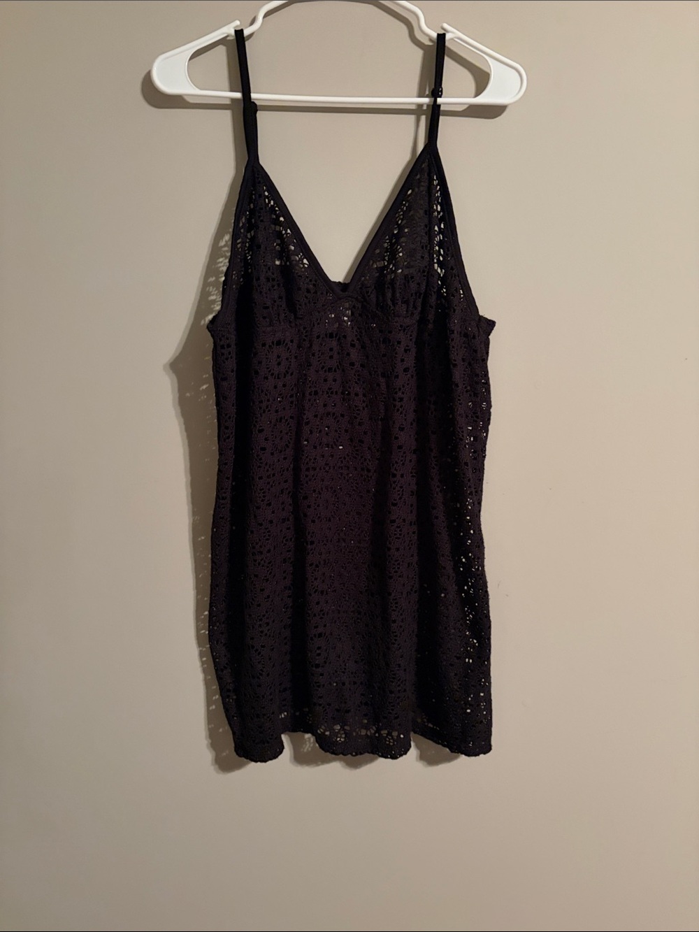 No Boundaries Black Crochet Beach Coverup